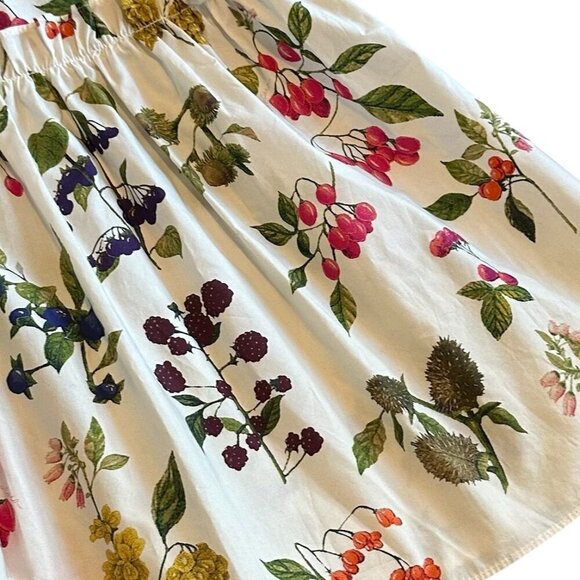 Cara Cara Mimi Off-Shoulder Dress Botanical Floral Berry Print Size Small NWOT - Picture 12 of 14